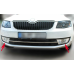 Nerezové rámečky mlhovek Škoda Octavia 3 (2013-2016)