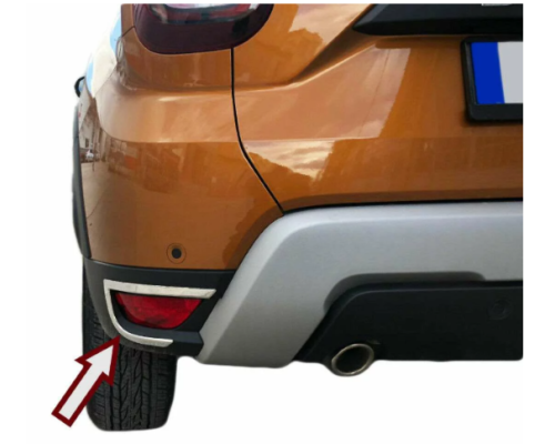 Nerezové rámečky zadních mlhovek Dacia Duster 2