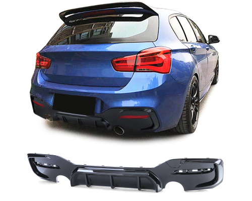 Zadní difuzor BMW 1 F20/F21 (2015-2019) - černý lesklý