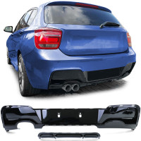 Zadní difuzor BMW 1 F20/F21 (2011-2015) - černý lesklý