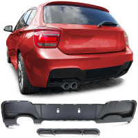 Zadní difuzor BMW 1 F20/F21 (2011-2015) - černý matný