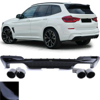 Zadní difuzor BMW X3 G01 (dvojité kulaté koncovky)