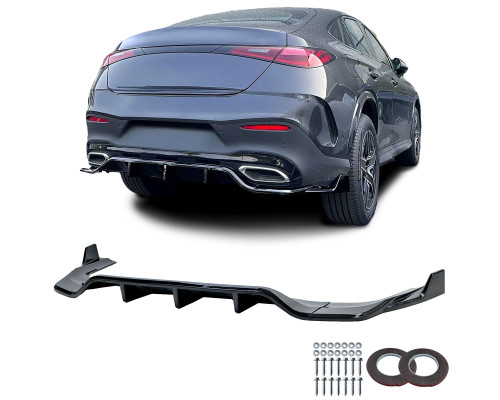 Zadní difuzor Mercedes Benz GLC Coupe (C254) - černý lesklý