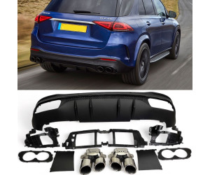 Zadní difuzor Mercedes Benz GLE SUV W167 - kulaté koncovky (chrom)
