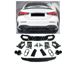 Zadní difuzor Mercedes Benz A V177 sedan - dvojitý výfuk (černé koncovky)