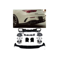 Zadní difuzor Mercedes Benz CLA W118/C118 AMG line (chrom koncovky)