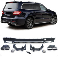 Zadní difuzor Mercedes Benz GLS (X166) - chrom koncovky