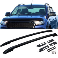 Hagusy, podélníky, nosiče Ford Ranger T6/T7/T8 double cab - černé