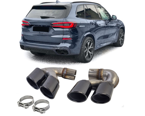 Nerezové koncovky BMW X5 G05 / X6 G06 / X7 G07  (2018+) s M-paketem
