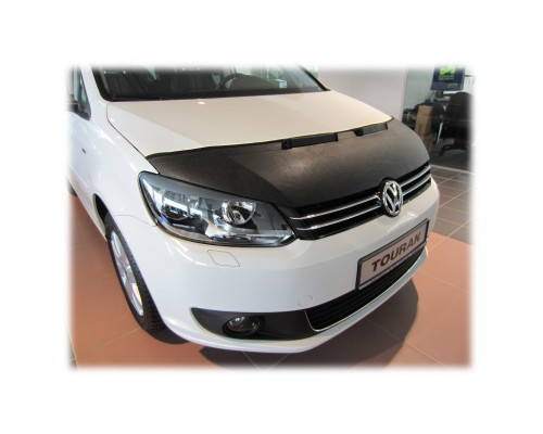 Volkswagen Touran (2010-2015) – kožený kryt/potah kapoty vzhled carbon