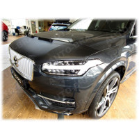 Kožený kryt/potah kapoty Volvo XC90 (2015+) - černý