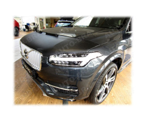 Kožený kryt/potah kapoty Volvo XC90 (2015+) - černý