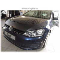 Volkswagen Golf 7, VII - kožený kryt/potah kapoty, vzhled carbon