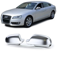Plastové kryty zpětných zrcátek Audi A3 8P/A4 8K/A5 8T – matné (bez asistenta)