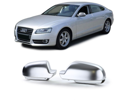Plastové kryty zpětných zrcátek Audi A3 8P/A4 8K/A5 8T – matné (bez asistenta)
