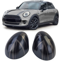 Kryty zrcátek Mini One/Cooper F54/F55/F56/F57 (2013-2018) - černo-šedé