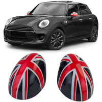 Kryty zrcátek Mini One/Cooper F54/F55/F56/F57 (2013-2018) - černo-červené