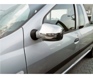 Nerezové kryty zpětných zrcátek Dacia Duster 1 (2014-2018)