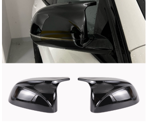 Kryty zpětných zrcátek BMW X3/X4/X5/X6/X7 – černé lesklé