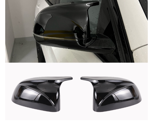 Kryty zpětných zrcátek BMW X3/X4/X5/X6/X7 – černé lesklé
