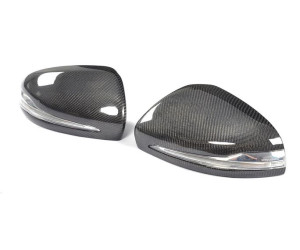Kryty zrcátek Mercedes Benz C / E / GLC / S – vzhled carbon