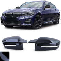 Kryty zrcátek BMW 3 G20/G21 - černé lesklé (hranaté)