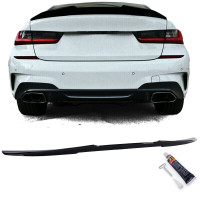 Zadní křídlo, spoiler BMW 3 G20 - černý lesklý (ducktail)