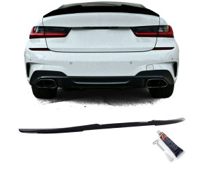 Zadní křídlo, spoiler BMW 3 G20 - černý lesklý (ducktail)