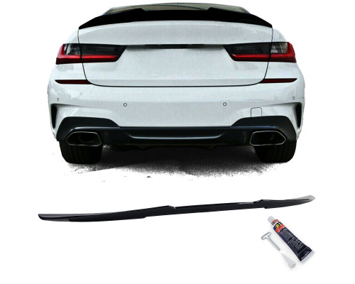 Zadní křídlo, spoiler BMW 3 G20 - černý lesklý (ducktail)