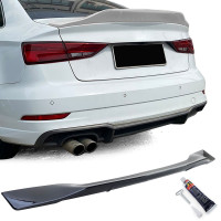 Zadní křídlo, spoiler Audi A3 8V (2012-2020) - černé lesklé