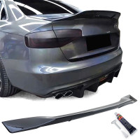 Zadní křídlo, spoiler Audi A4 8K (2009-2016) sedan - černý lesklý