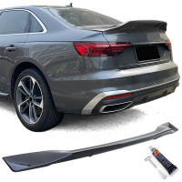 Zadní křídlo, spoiler Audi A4 8W (2015-2022) sedan - černý lesklý