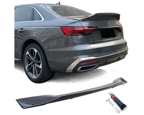 Zadní křídlo, spoiler Audi A4 8W (2015-2022) sedan - černý lesklý