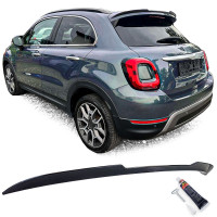 Zadní křídlo, spoiler Fiat 500X - černé lesklé