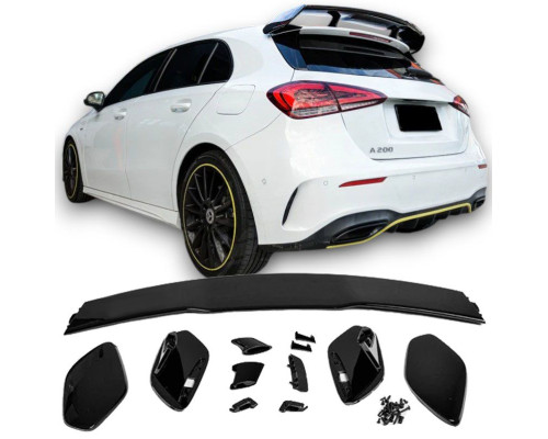 Zadní křídlo, spoiler Mercedes Benz A W177 - černý lesklý (šroubovaci)