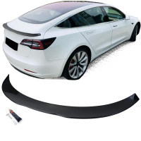Zadní křídlo, spoiler Tesla 3 (2017+) - černý lesklý (širší)