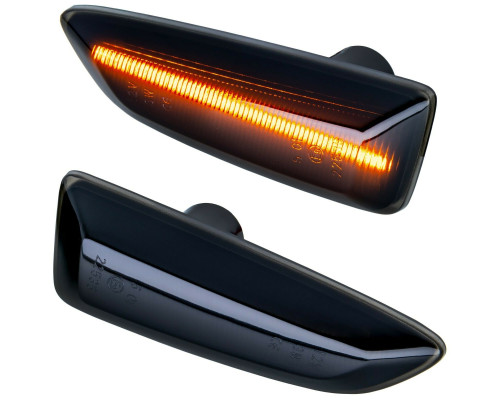 LED dynamické blinkry Opel Astra J, Zafira C, Insignia B, Crossland X, Grandland X - zatmavené