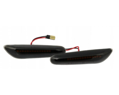 LED dynamické blinkry (velikost originálu) BMW E60/61, E90/91 + ostatní - zatmavené
