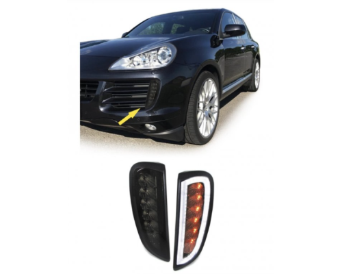 LED přední blinkry s denním svícením Porsche Cayenne (2006-2010)
