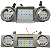 LED osvětlení interiéru Škoda, Volkswagen, Seat – stropní (sada přední a zadní)