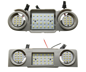 LED osvětlení interiéru Škoda, Volkswagen, Seat – stropní (sada přední a zadní)