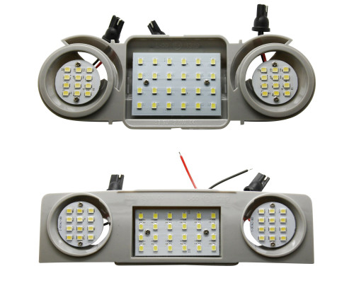 LED osvětlení interiéru Škoda, Volkswagen, Seat – stropní (sada přední a zadní)