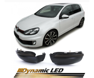 LED dynamické blinkry do zpětných zrcátek Volkswagen Golf 6 / Touran 1 - zatmavené