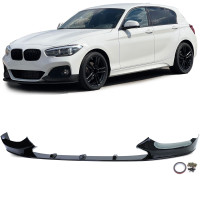 Přední spoiler / lízátko BMW 1 F20/F21 (2015-2019) - černý lesklý