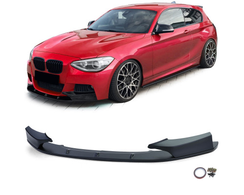 Přední spoiler / lízátko BMW 1 F20/F21 (2010-2014) - černý matný