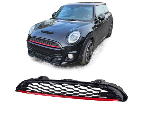Maska Mini One/Cooper F55/F56/F57 (2014-2020) - černá s červenou lištou
