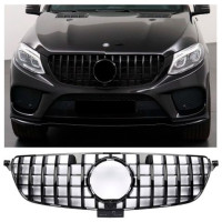 Maska Mercedes Benz GLE W166 (2015-2019) Panamericana GT vzhled – černá lesklá