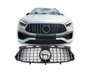 Maska Mercedes Benz GLA H247 (2020-2023) GT vzhled - černá s chromem (AMG line)