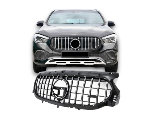 Maska Mercedes Benz GLA H247 (2020-2023) GT vzhled - černá s chromem