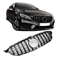 Maska Mercedes Benz C W205 (2014-2018) – GT vzhled, černá bez 360° kamery